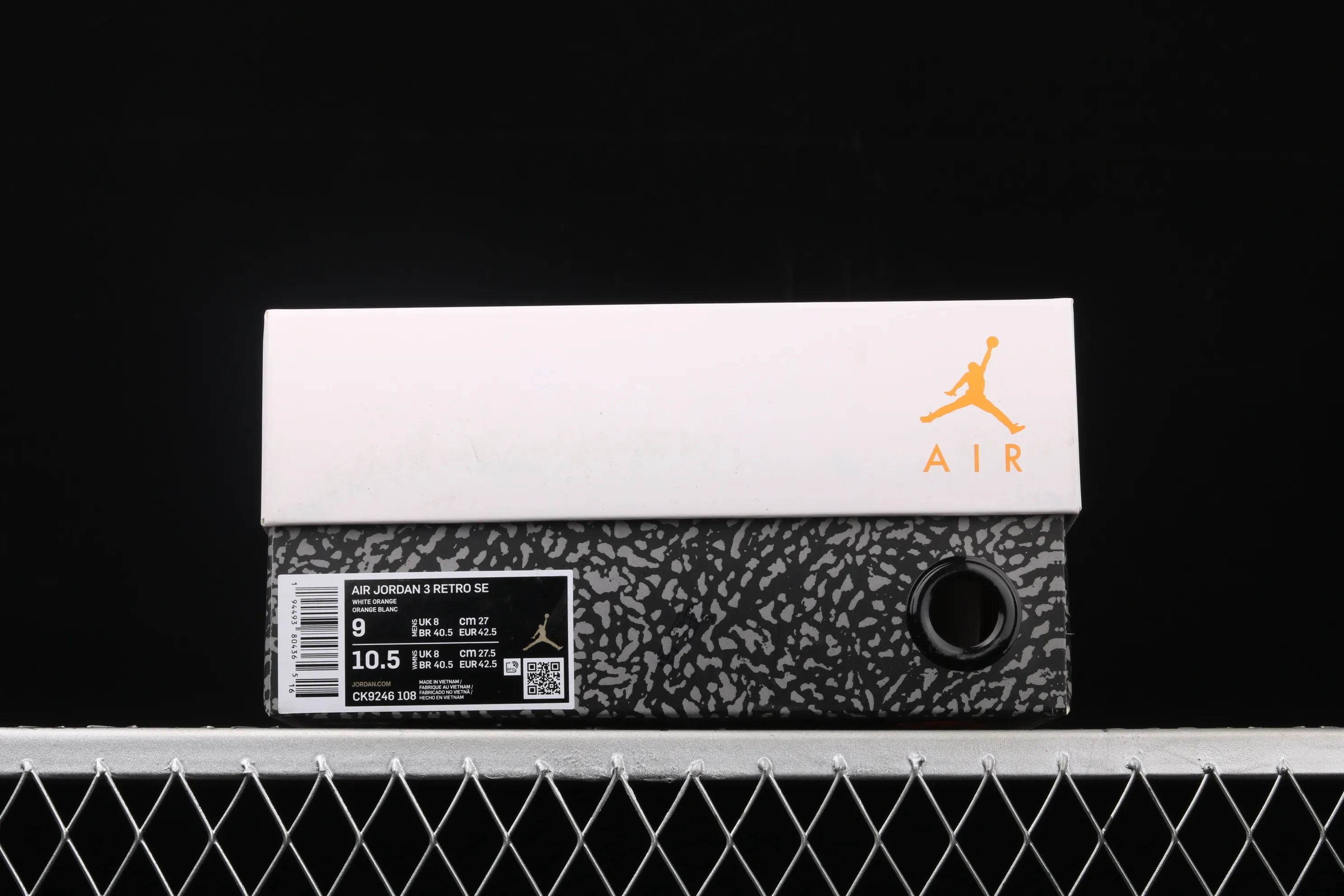 All categories Air Jordan Jordan series basketball shoes Air Jordan 3 Air Jordan 3 Retro "Laser Orange" AJ3 Joe 3 White Yellow White Orange Lakers CK9246-108